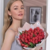 Букет из 51 красного тюльпана в Тюмени